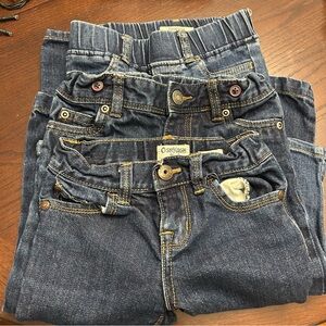Bundle of Girls OshKosh B'gosh & Carters jeans 3T